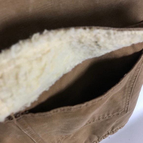 VTG 70s Carhartt Sherpa Canvas Barn Chore Coat 44 - Picture 8 of 8